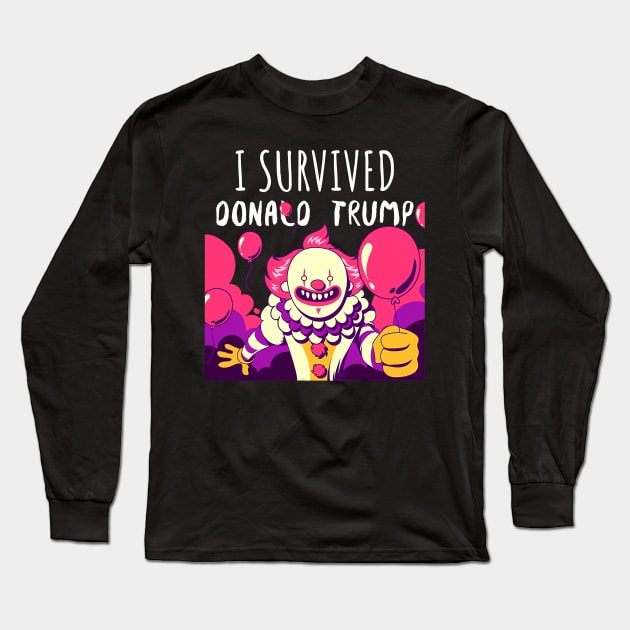 I Survived Donald Trump 2020 Presidential Election Long Sleeve T-Shirt by Jessica Co